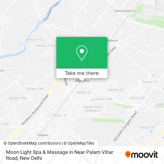Moon Light Spa & Massage in Near Palam Vihar Road map