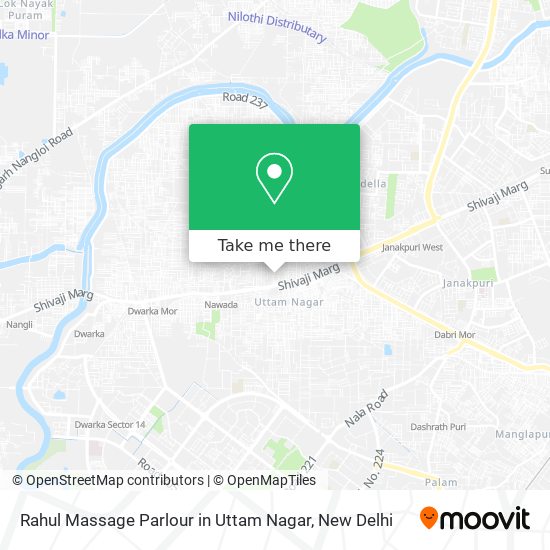 Rahul Massage Parlour in Uttam Nagar map