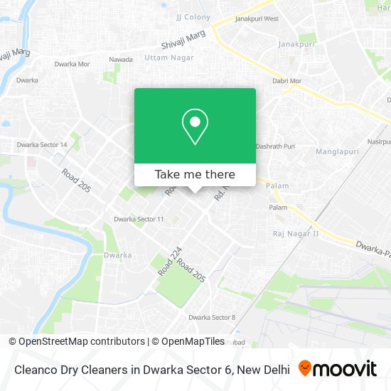 Cleanco Dry Cleaners in Dwarka Sector 6 map