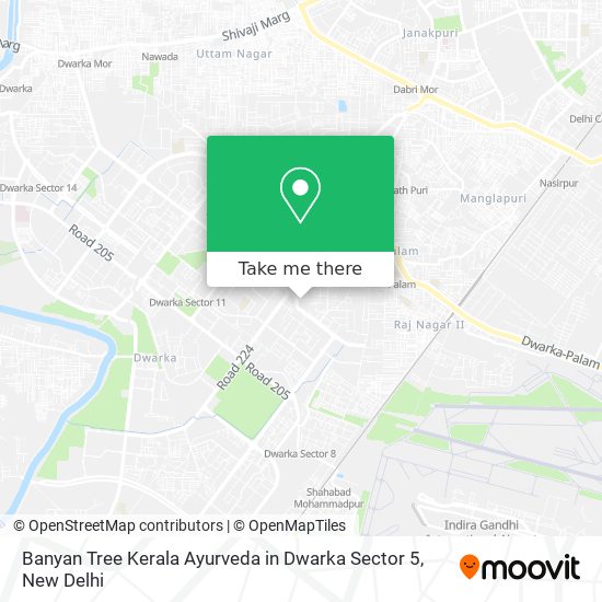 Banyan Tree Kerala Ayurveda in Dwarka Sector 5 map