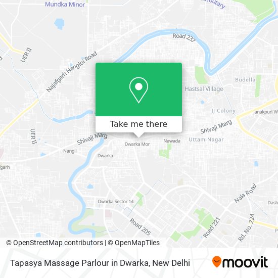 Tapasya Massage Parlour in Dwarka map