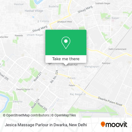 Jesica Massage Parlour in Dwarka map