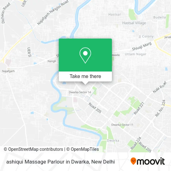 ashiqui Massage Parlour in Dwarka map