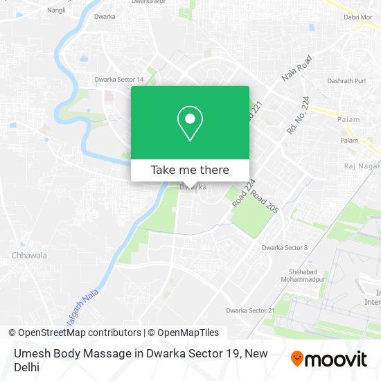 Umesh Body Massage in Dwarka Sector 19 map