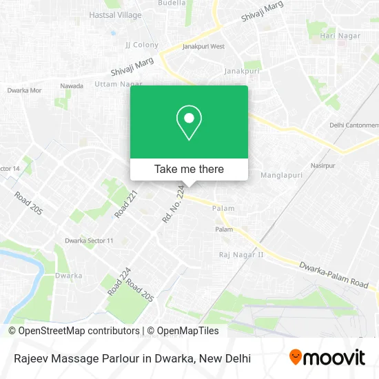 Rajeev Massage Parlour in Dwarka map
