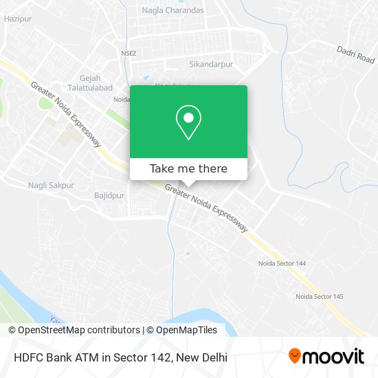 HDFC Bank ATM in Sector 142 map