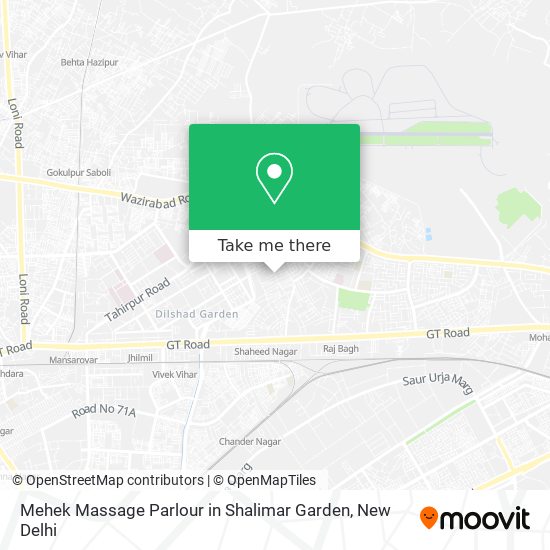 Mehek Massage Parlour in Shalimar Garden map