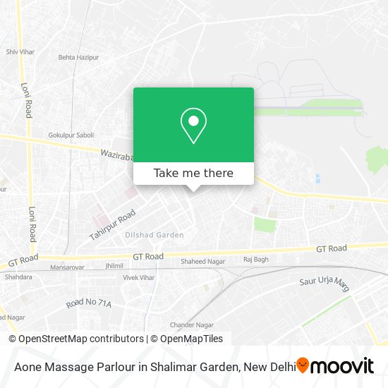 Aone Massage Parlour in Shalimar Garden map