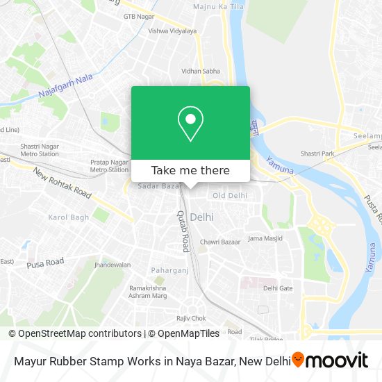 Mayur Rubber Stamp Works in Naya Bazar map