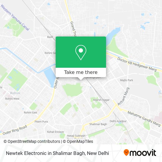 Newtek Electronic in Shalimar Bagh map