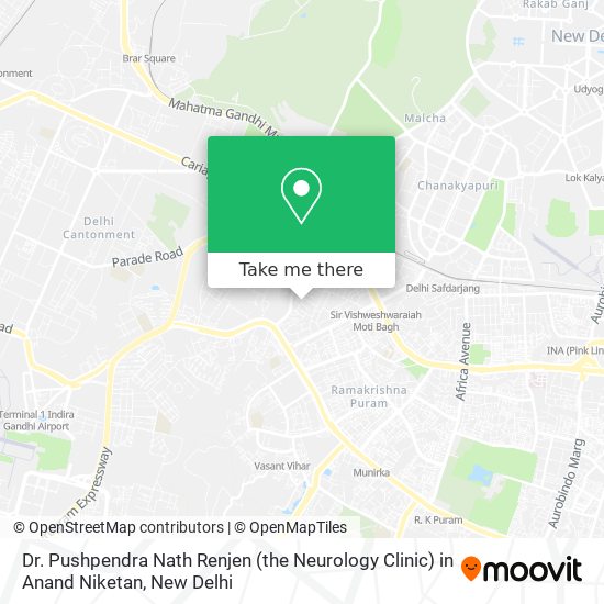 Dr. Pushpendra Nath Renjen (the Neurology Clinic) in Anand Niketan map