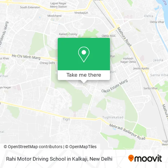 Rahi Motor Driving School in Kalkaji map