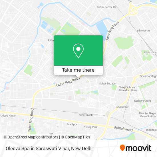 Oleeva Spa in Saraswati Vihar map