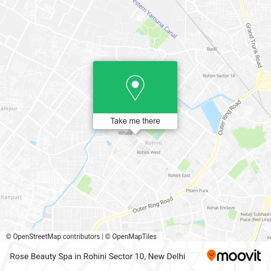 Rose Beauty Spa in Rohini Sector 10 map