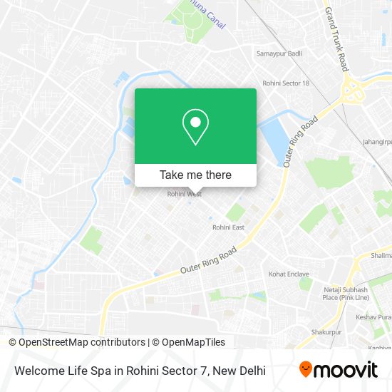 Welcome Life Spa in Rohini Sector 7 map