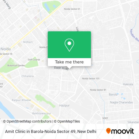 Amit Clinic in Barola-Noida Sector 49 map