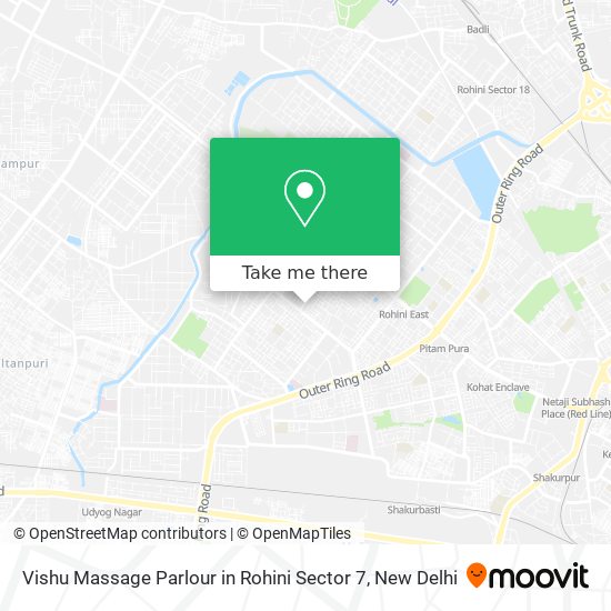 Vishu Massage Parlour in Rohini Sector 7 map