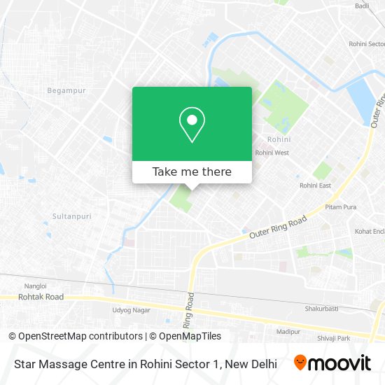 Star Massage Centre in Rohini Sector 1 map