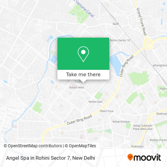 Angel Spa in Rohini Sector 7 map