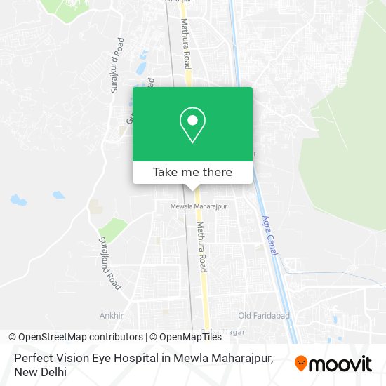 Perfect Vision Eye Hospital in Mewla Maharajpur map