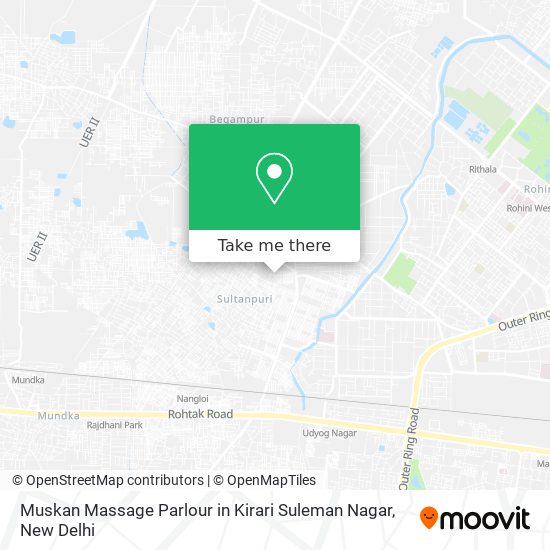 Muskan Massage Parlour in Kirari Suleman Nagar map