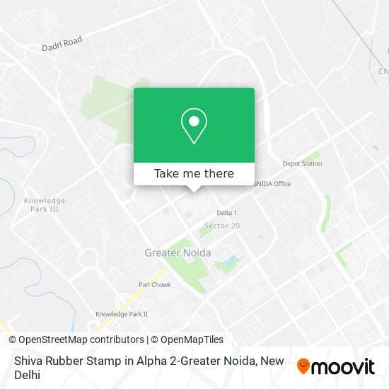 Shiva Rubber Stamp in Alpha 2-Greater Noida map