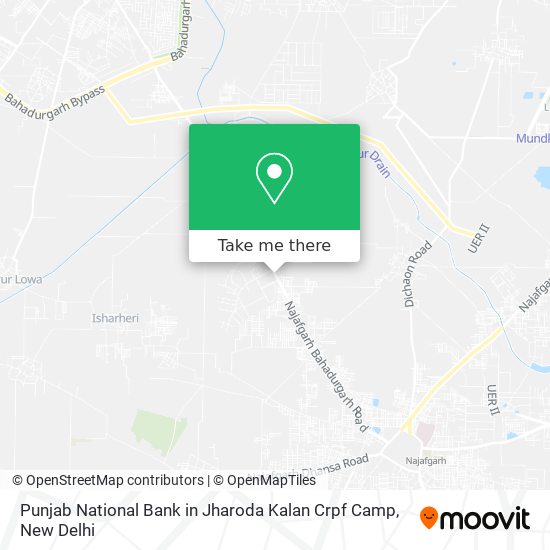 Punjab National Bank in Jharoda Kalan Crpf Camp map