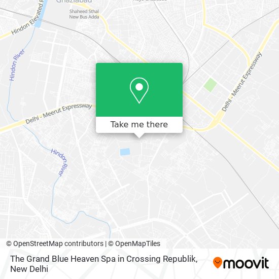 The Grand Blue Heaven Spa in Crossing Republik map