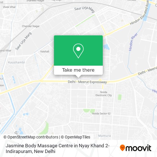 Jasmine Body Massage Centre in Nyay Khand 2-Indirapuram map