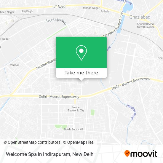 Welcome Spa in Indirapuram map