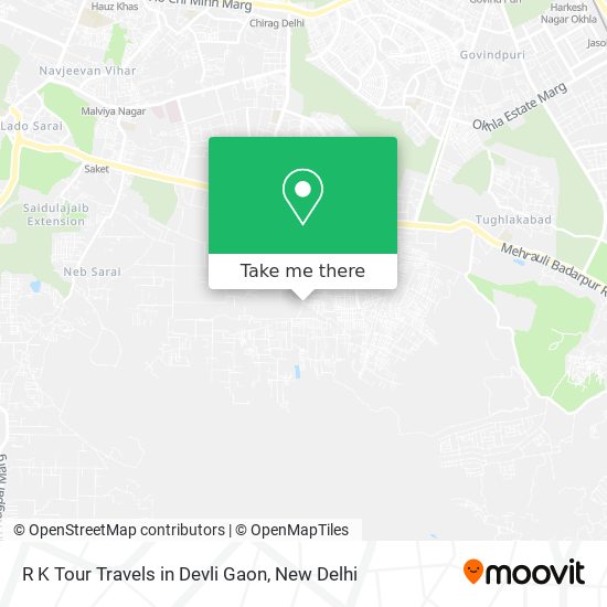R K Tour Travels in Devli Gaon map