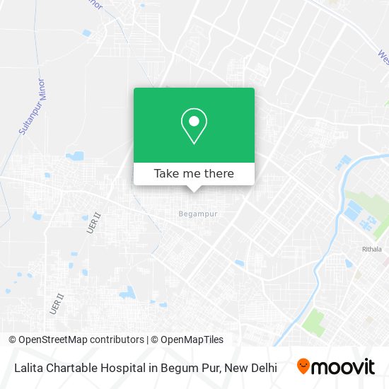 Lalita Chartable Hospital in Begum Pur map