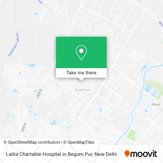 Lalita Chartable Hospital in Begum Pur map