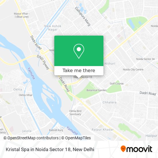 How To Get To Kristal Spa In Noida Sector 18 Delhi J 57 Maharaja Agrasen Marg Near Centrestage Mall Sector 1 In Dadri By Metro Or Bus