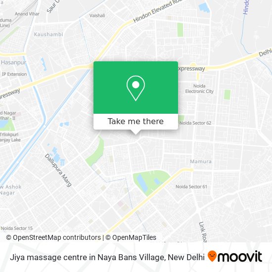 Jiya massage centre in Naya Bans Village map