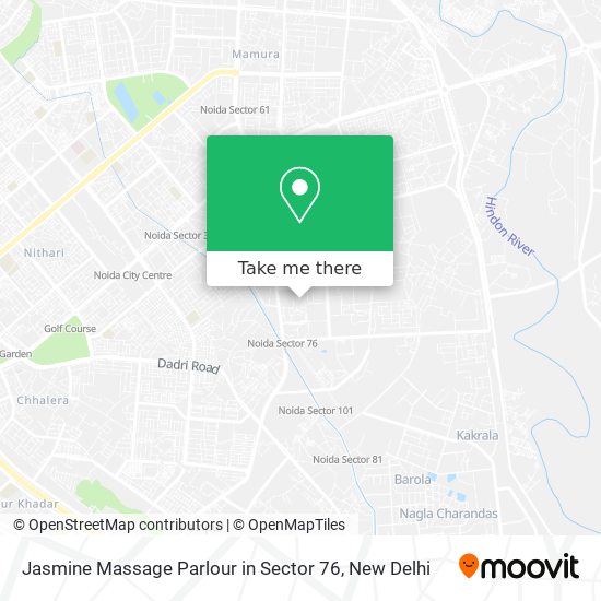 Jasmine Massage Parlour in Sector 76 map