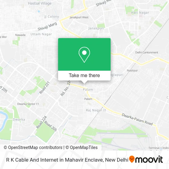 R K Cable And Internet in Mahavir Enclave map