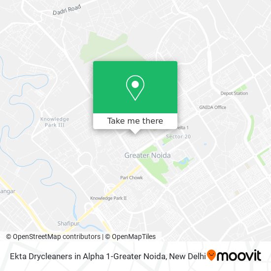 Ekta Drycleaners in Alpha 1-Greater Noida map