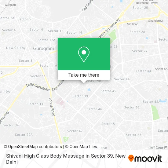 Shivani High Class Body Massage in Sector 39 map