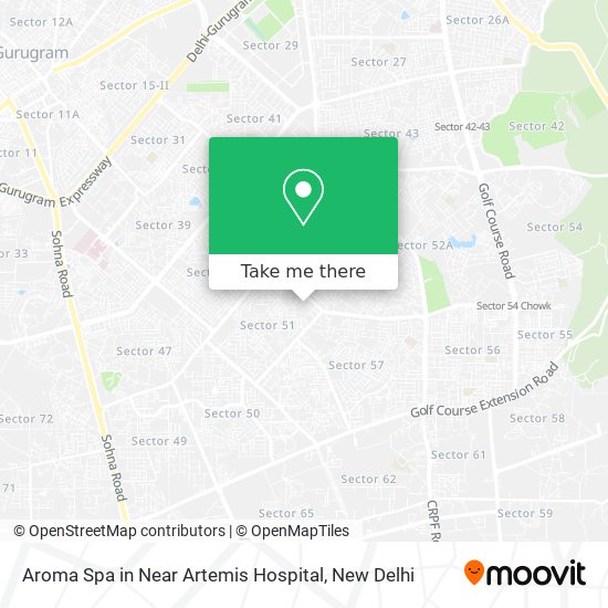 Aroma Spa in Near Artemis Hospital map