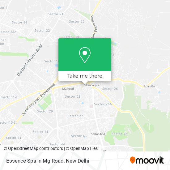 Essence Spa in Mg Road map