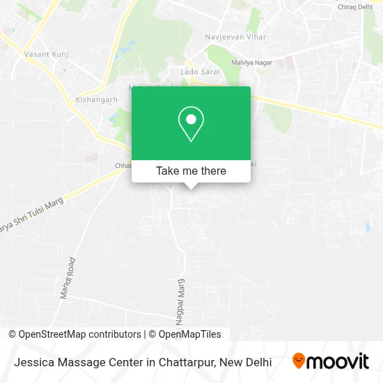 Jessica Massage Center in Chattarpur map