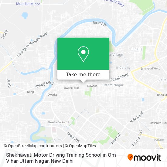 Shekhawati Motor Driving Training School in Om Vihar-Uttam Nagar map