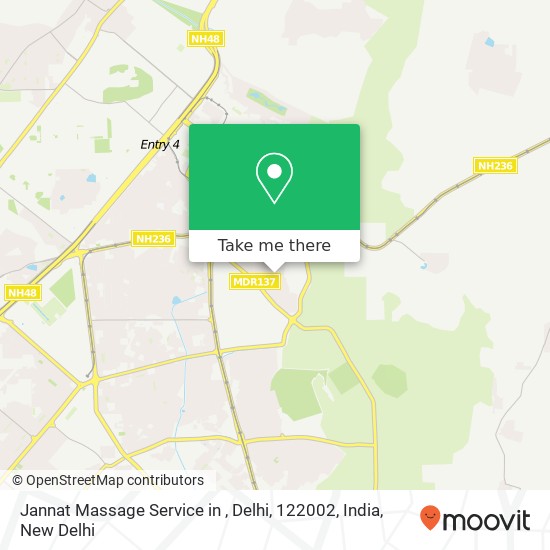 Jannat Massage Service in , Delhi, 122002, India map