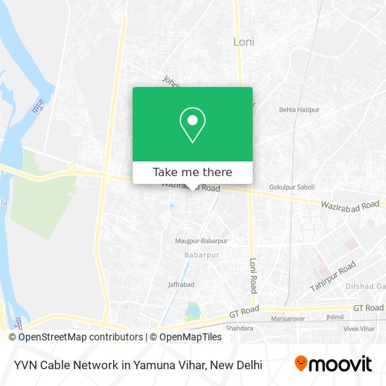 YVN Cable Network in Yamuna Vihar map