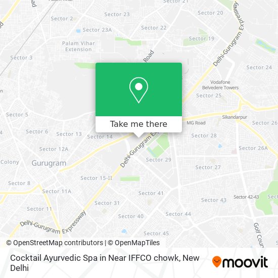 Cocktail Ayurvedic Spa in Near IFFCO chowk map
