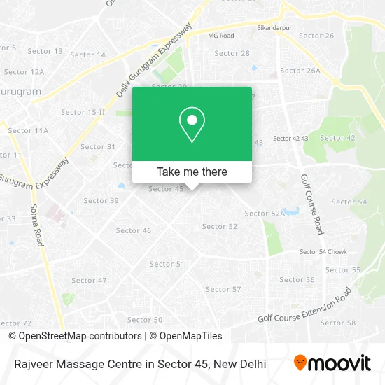 Rajveer Massage Centre in Sector 45 map