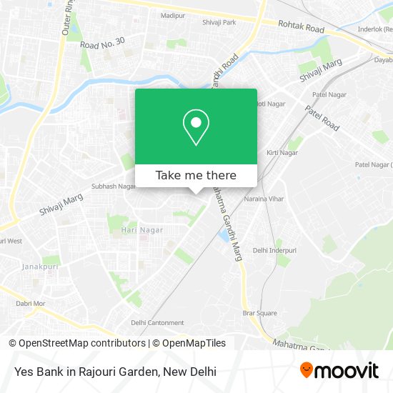 Yes Bank in Rajouri Garden map