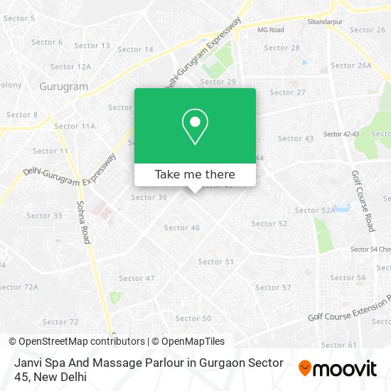 Janvi Spa And Massage Parlour in Gurgaon Sector 45 map