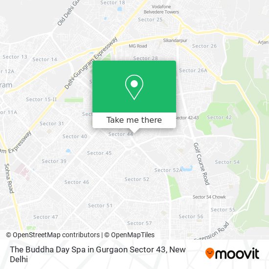 The Buddha Day Spa in Gurgaon Sector 43 map